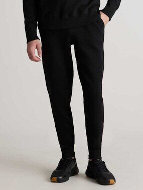 NWT! Quince Men's Mongolian Cashmere Jogger, Black, Large